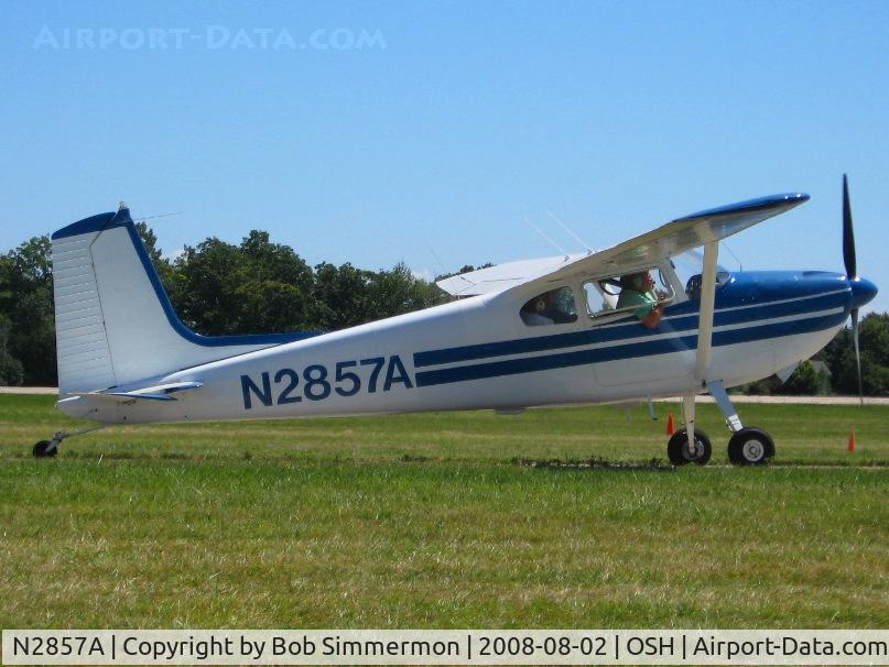 N2857A, 1953 Cessna 180 C/N 30057, Airventure 2008 - Oshkosh, WI