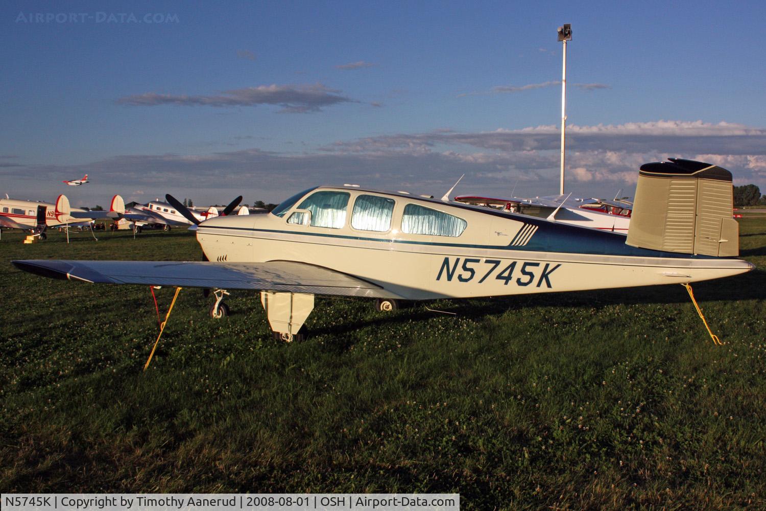 N5745K, 1964 Beech S35 Bonanza C/N D-7555, EAA AirVenture 2008