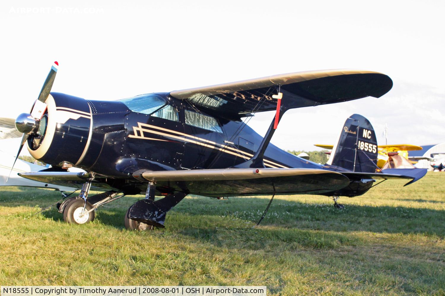 N18555, 1937 Beech F17D Staggerwing C/N 157, EAA AirVenture 2008