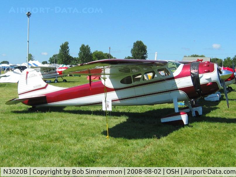 N3020B, 1952 Cessna 195 C/N 7903, Airventure 2008 - Oshkosh, WI