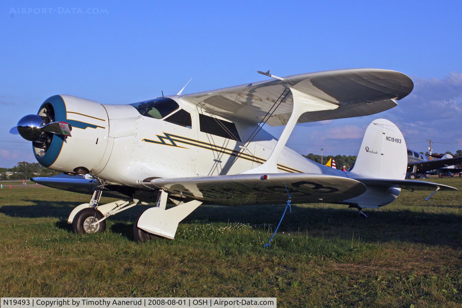N19493, 1939 Beech D17S Staggerwing C/N 263, EAA AirVenture 2008