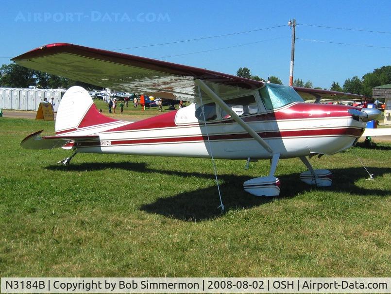 N3184B, 1952 Cessna 170B C/N 25426, Airventure 2008 - Oshkosh, WI