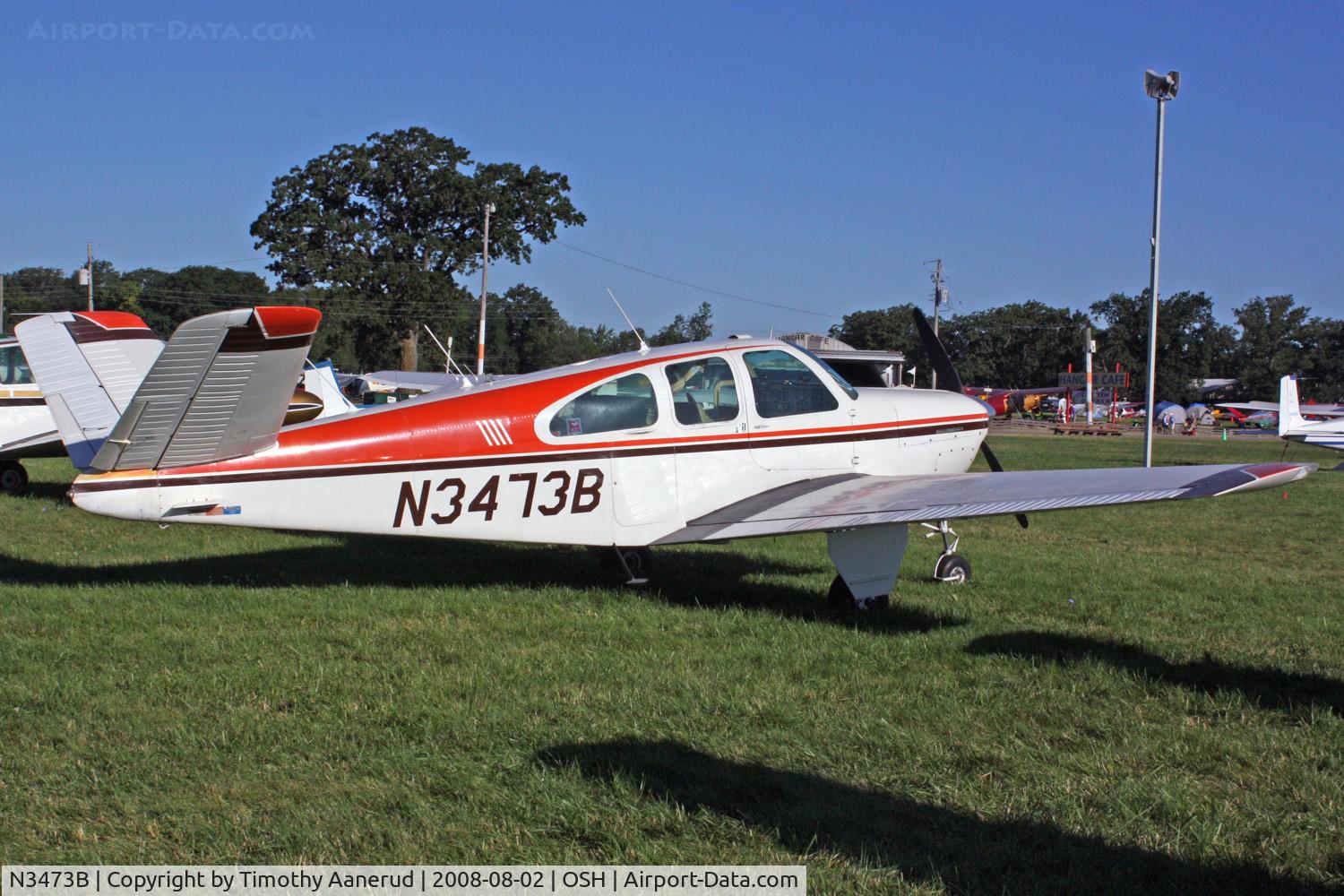 N3473B, 1954 Beech E35 C/N D-3699, EAA AirVenture 2008