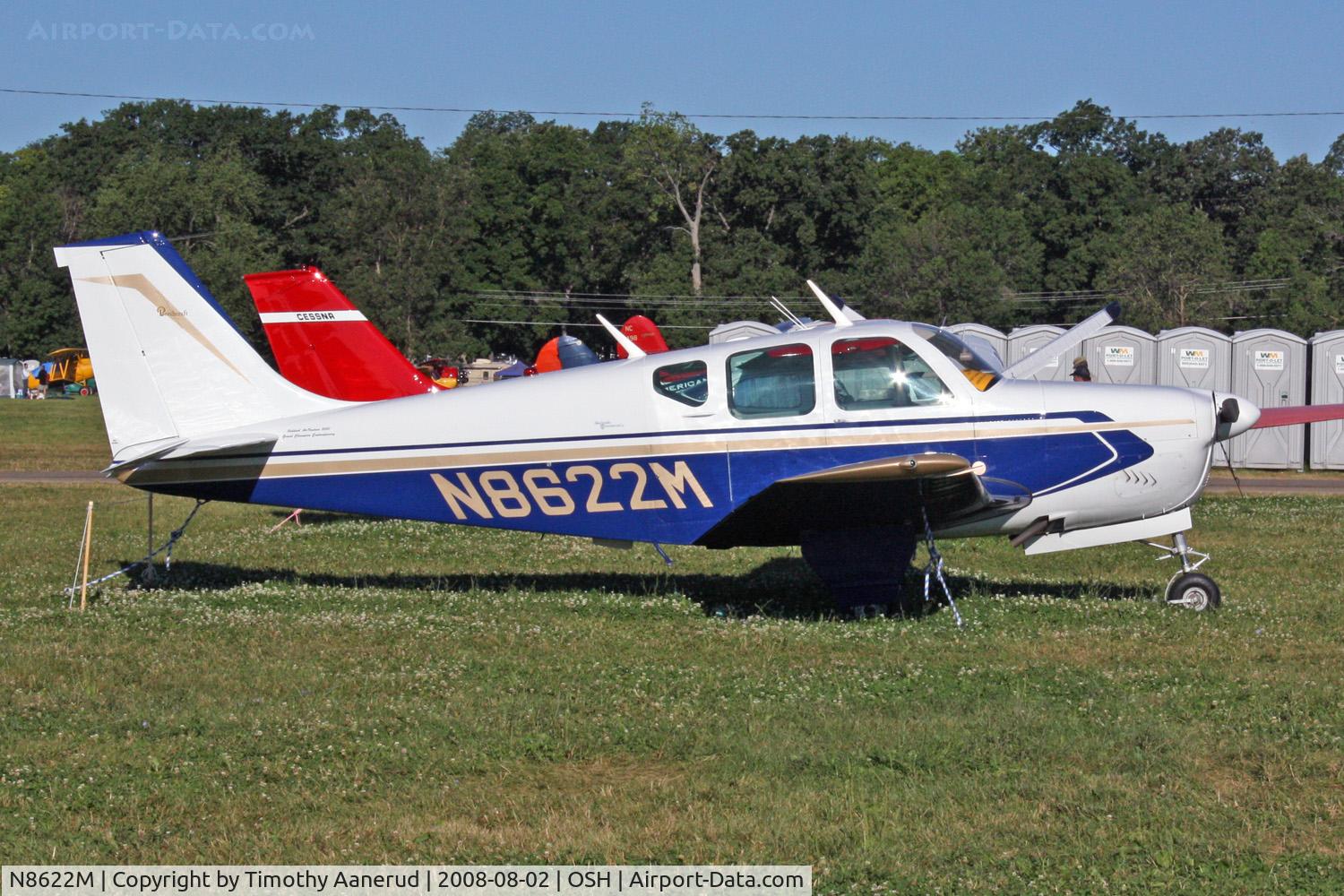N8622M, 1963 Beech 35-B33 Debonair C/N CD-663, EAA AirVenture 2008, 1963 Beech 35-B33 Debonair, c/n CD-663
