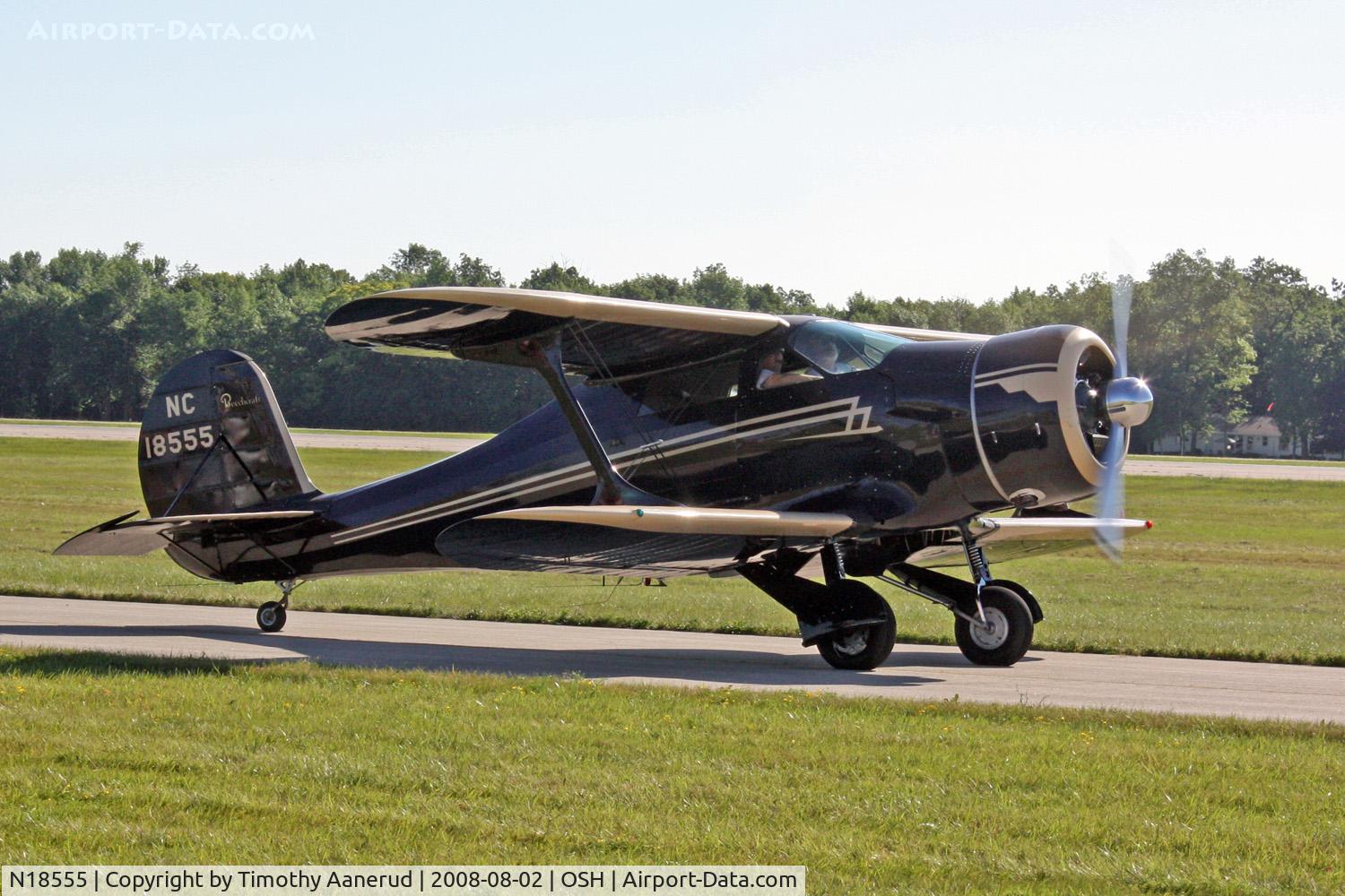 N18555, 1937 Beech F17D Staggerwing C/N 157, EAA AirVenture 2008