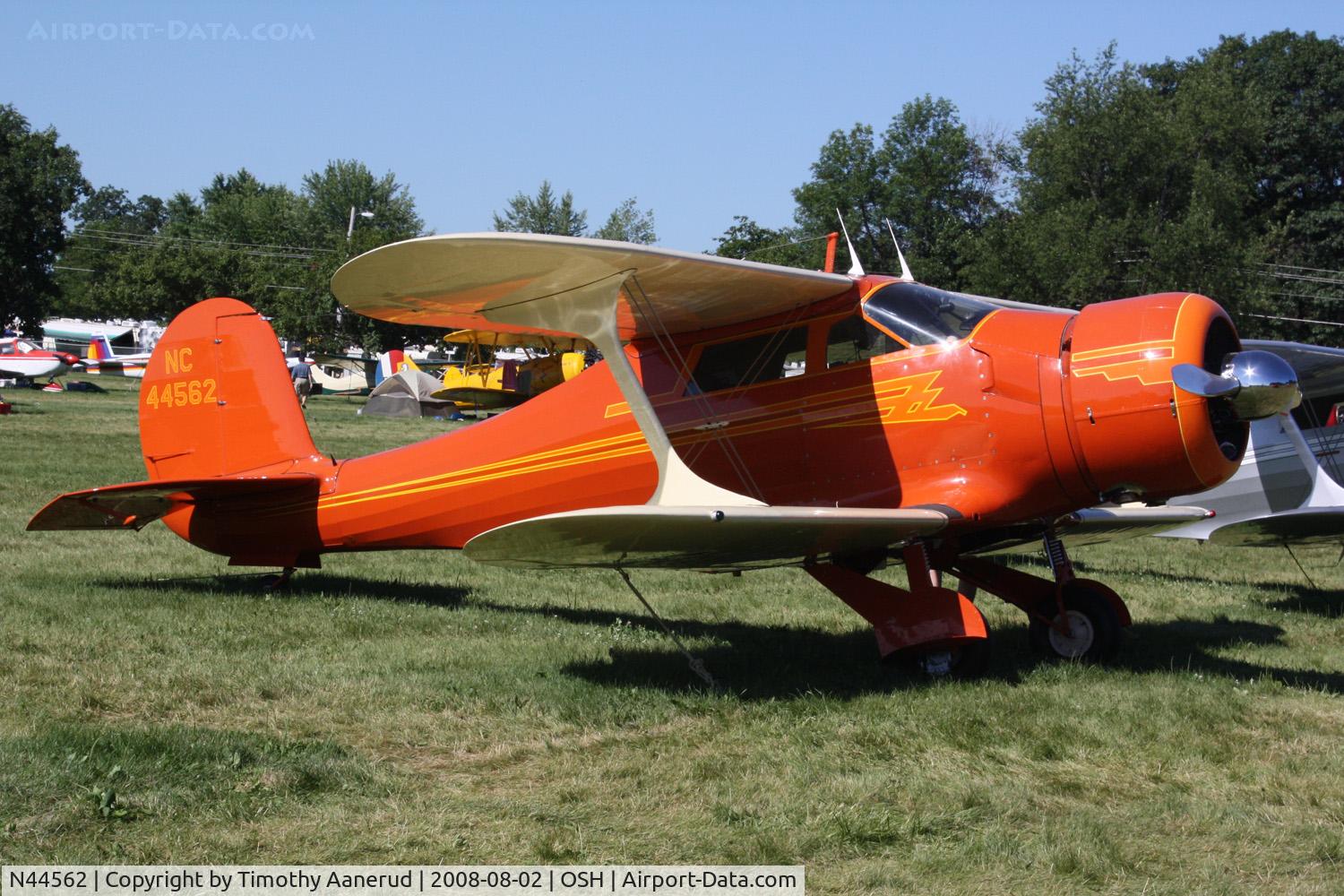 N44562, 1944 Beech D17S Staggerwing C/N 6923, EAA AirVenture 2008