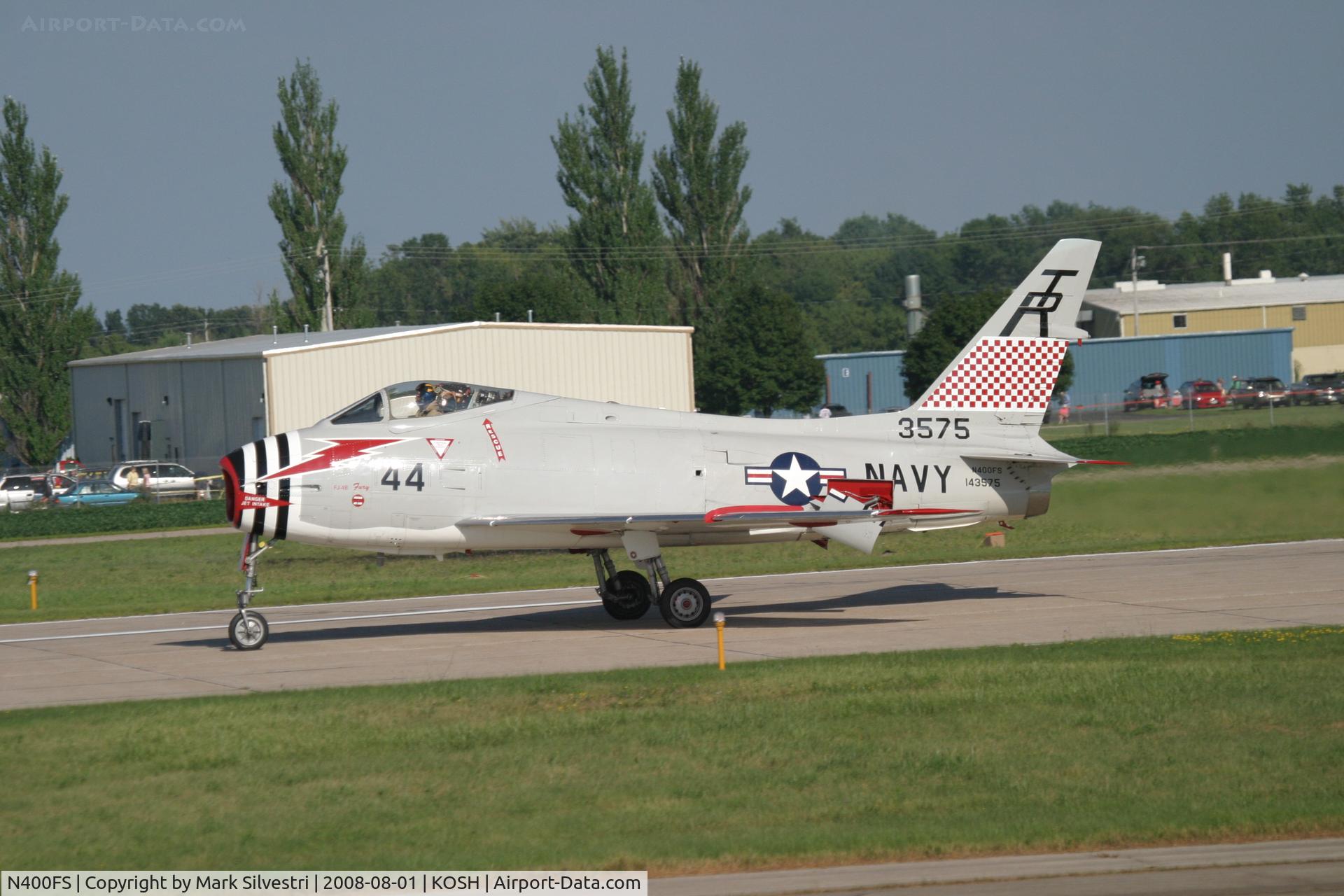 N400FS, 1958 North American AF-1E Fury C/N 244-83, Oshkosh 2008