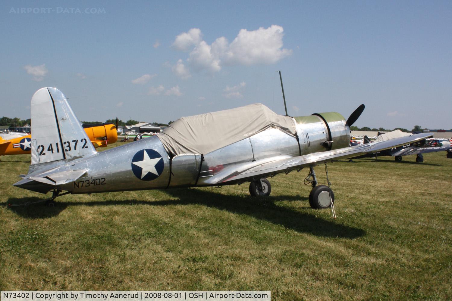 N73402, 1943 Consolidated Vultee BT-15 C/N 8516, EAA AirVenture 2008