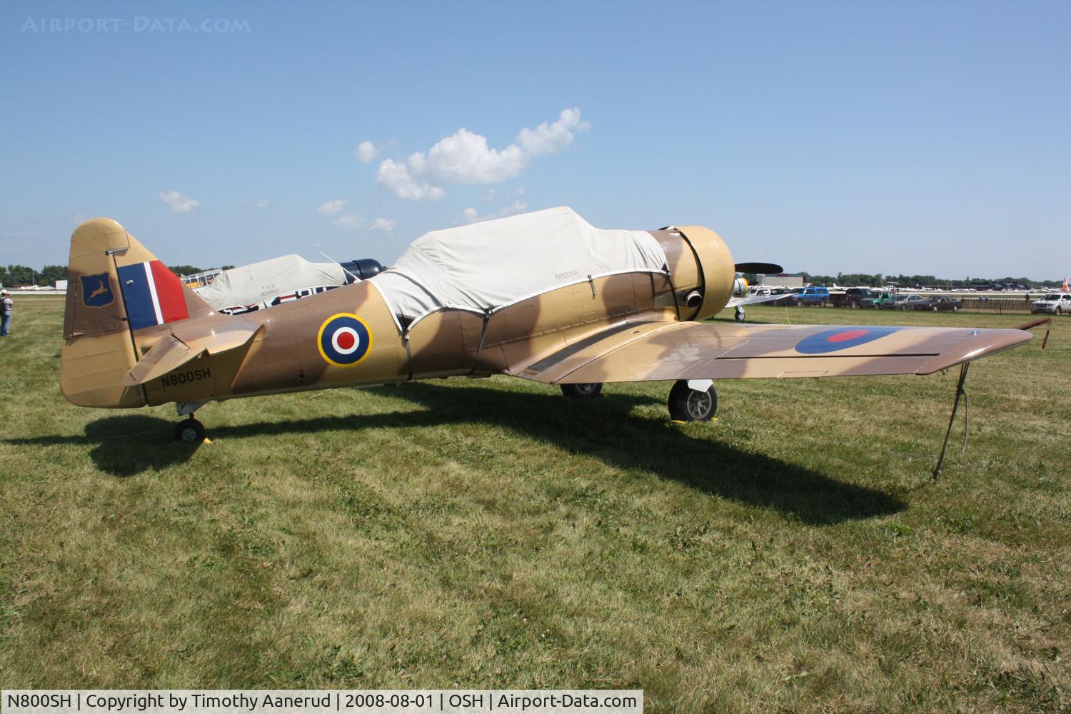 N800SH, 1943 North American AT-6D C/N 8814945, EAA AirVenture 2008