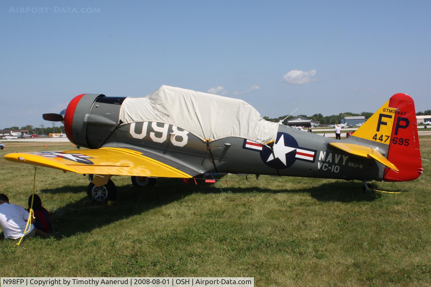 N98FP, 1944 North American AT-6G Texan C/N 7695, EAA AirVenture 2008