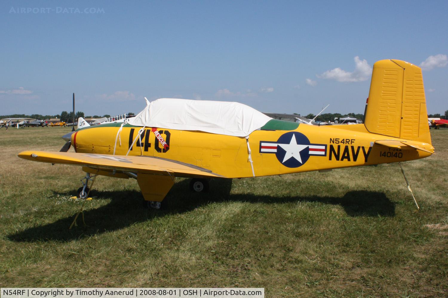 N54RF, 1957 Beech T-34A (A45) Mentor Mentor C/N G-140, EAA AirVenture 2008