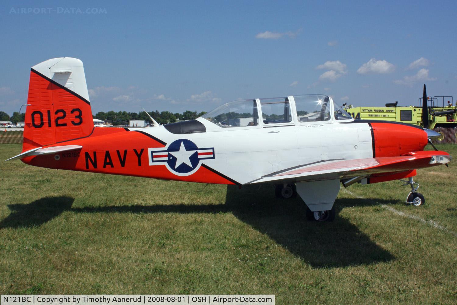 N121BC, Beech T-34A Mentor C/N G-123, EAA AirVenture 2008