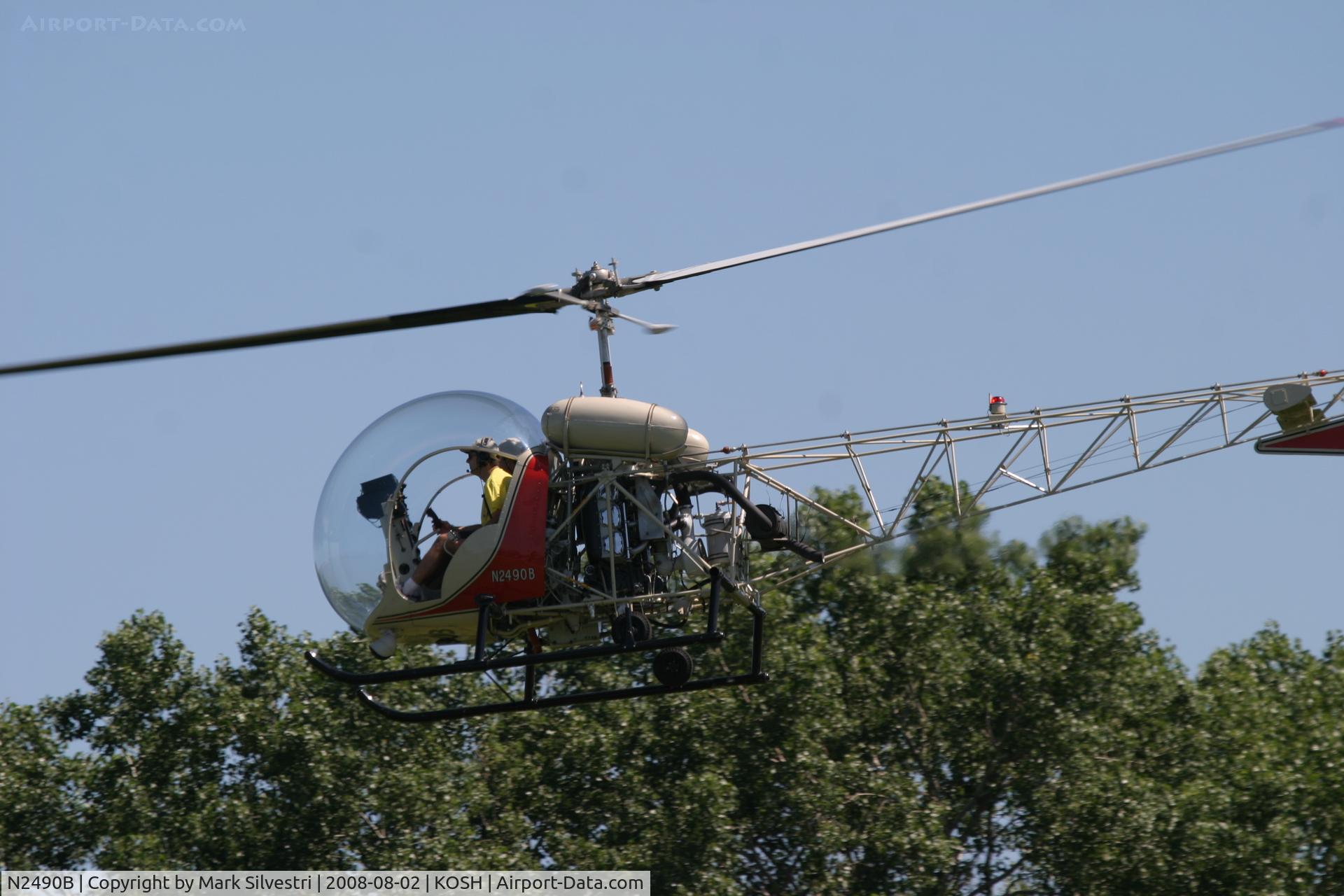N2490B, 1956 Bell 47G-2 C/N 1516, Oshkosh 2008