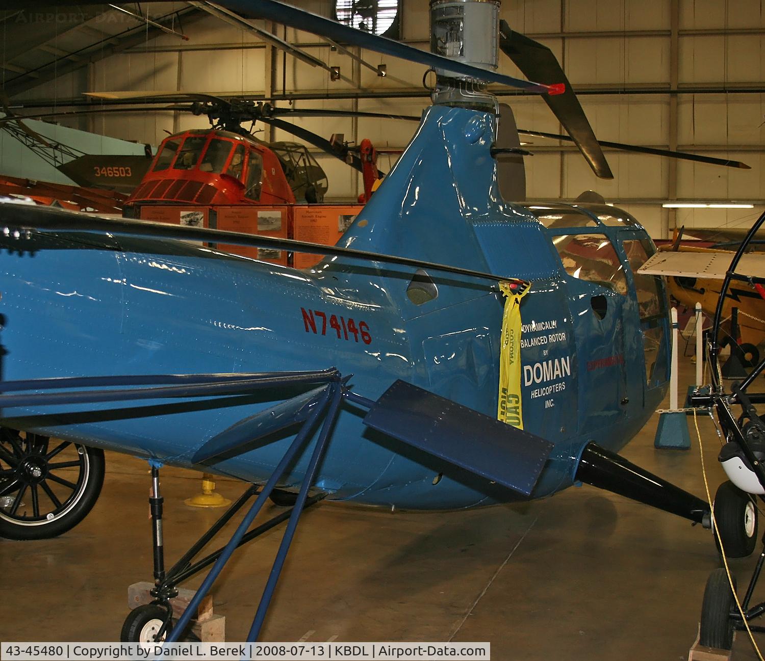 43-45480, 1945 Sikorsky R-6A Doman Conversion C/N 124, This unique aircraft is preserved at the New England Air Museum.