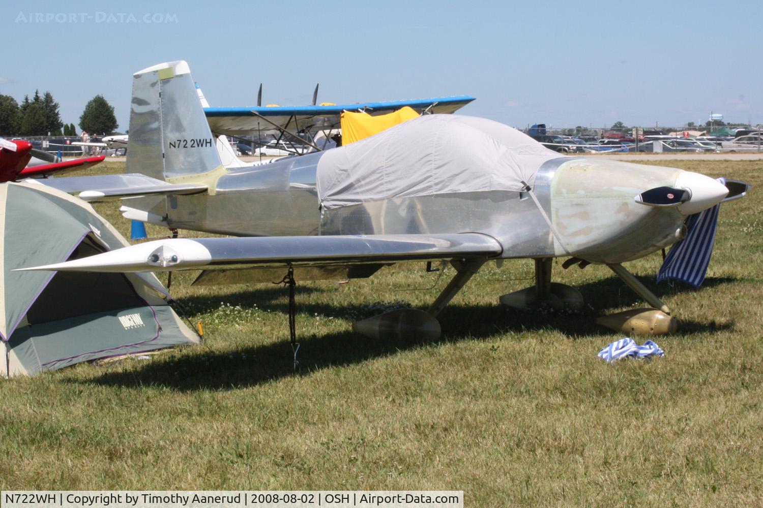 N722WH, 2007 Vans RV-9A C/N 90691, EAA AirVenture 2008, next year I'll come back as a swan.