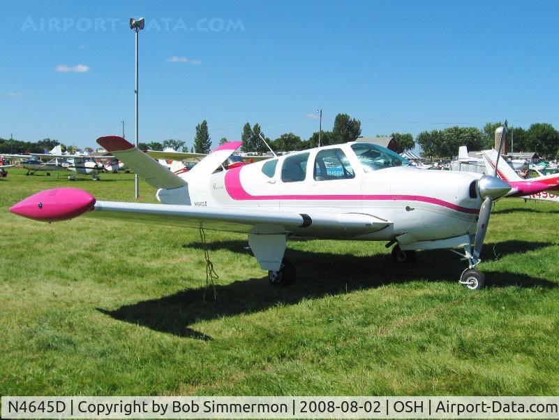N4645D, 1956 Beech G35 Bonanza C/N D-4840, Airventure 2008 - Oshkosh, WI