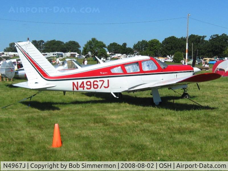 N4967J, 1968 Piper PA-28R-180 Cherokee Arrow C/N 28R-30718, Airventure 2008 - Oshkosh, WI