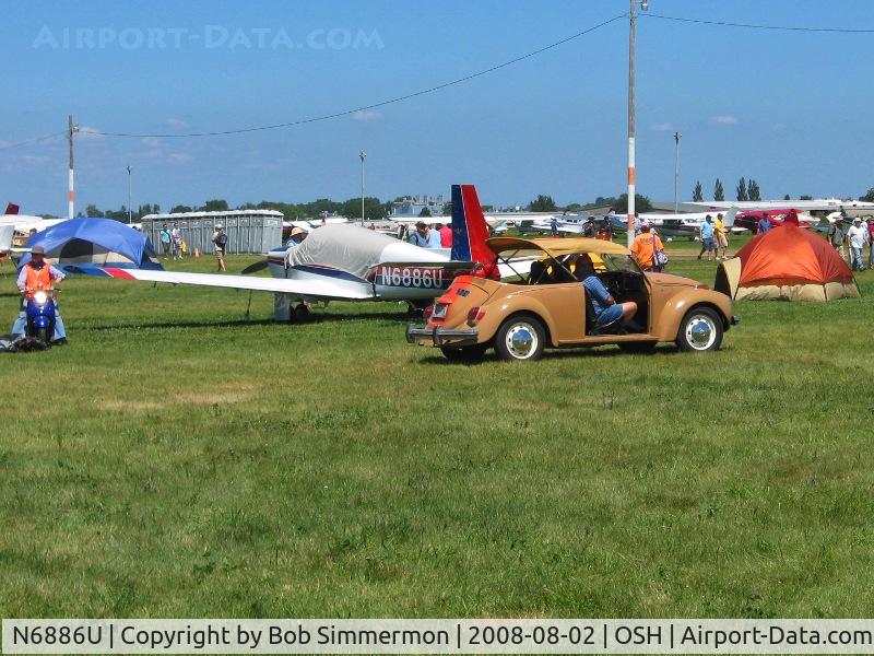 N6886U, 1963 Mooney M20C Ranger C/N 2590, Airventure 2008 - Oshkosh, WI