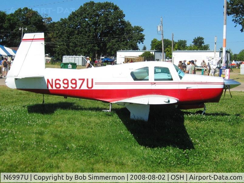 N6997U, 1964 Mooney M20C Ranger C/N 2718, Airventure 2008 - Oshkosh, WI