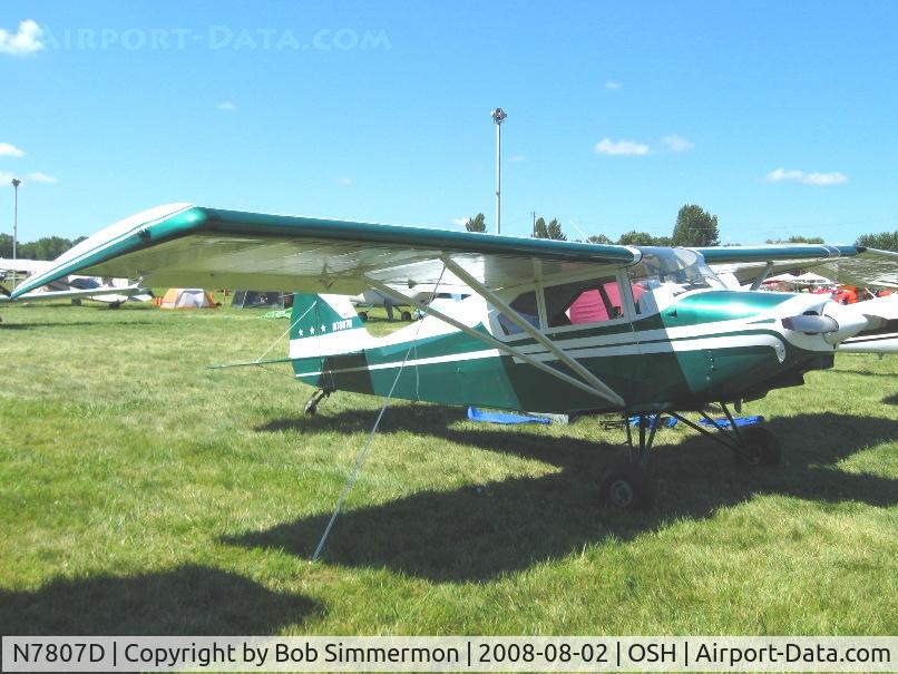 N7807D, 1957 Piper PA-22-150 C/N 22-5451, Airventure 2008 - Oshkosh, WI
