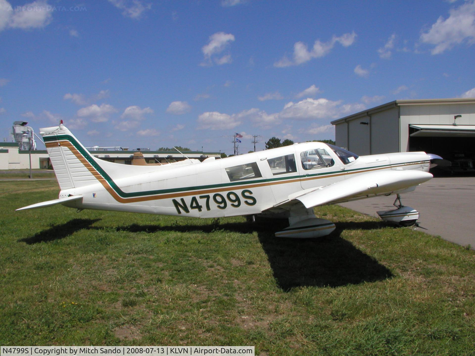 N4799S, 1969 Piper PA-32-260 Cherokee Six Cherokee Six C/N 32-1184, Tied down at Airlake.