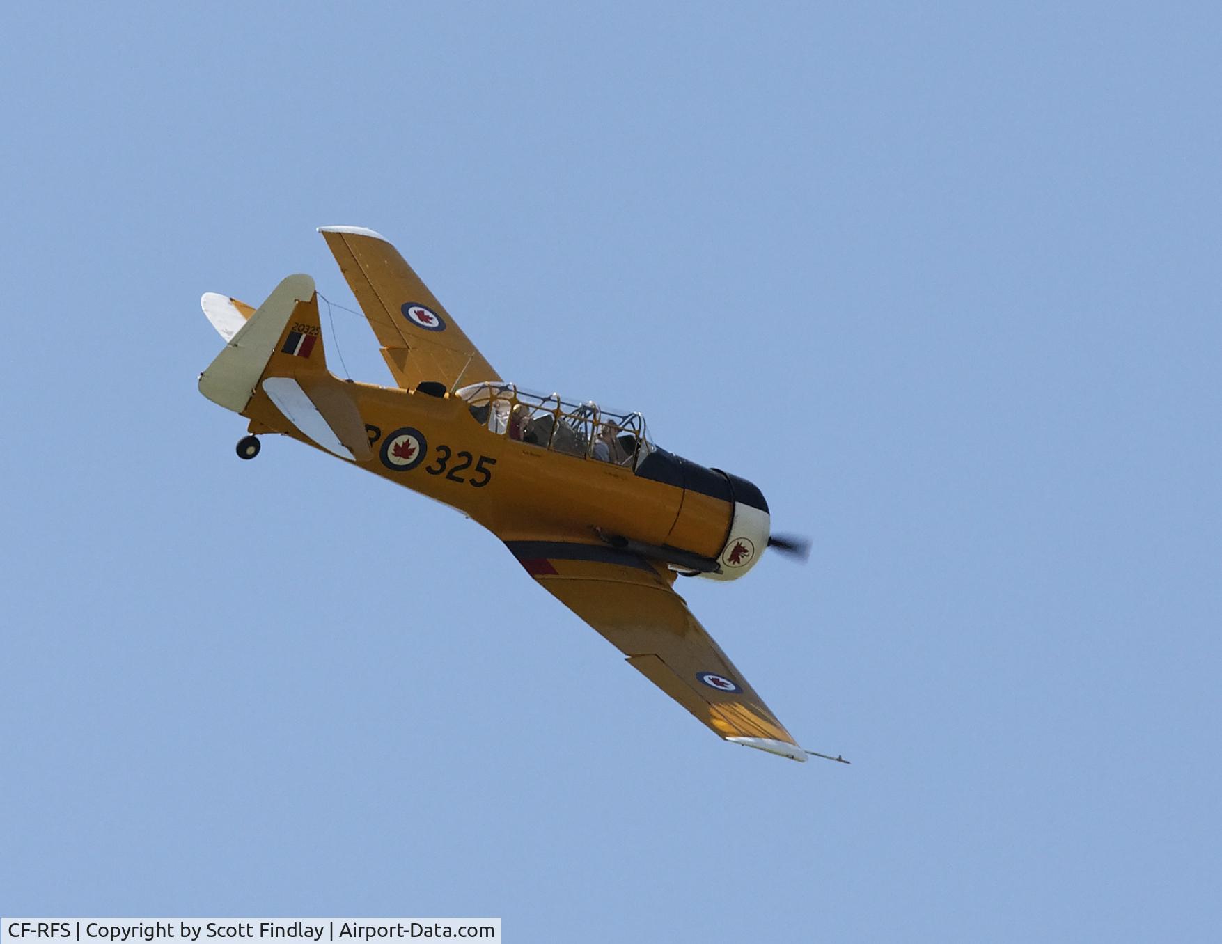 CF-RFS, 1952 Canadian Car & Foundry T-6 Harvard Mk.4 C/N CCF4-116, Flyby at Langley BC