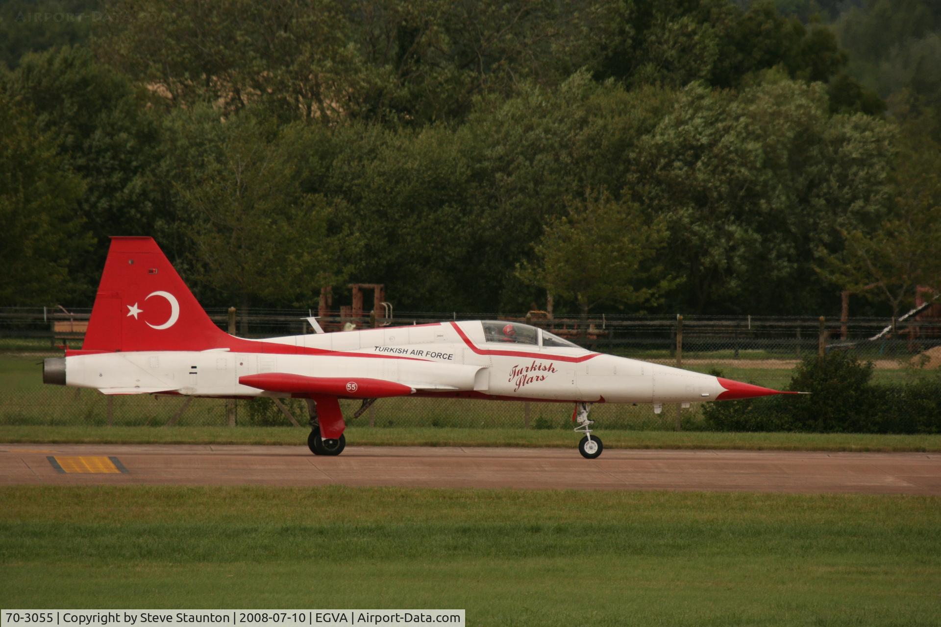 70-3055, 1971 Canadair NF-5A Freedom Fighter C/N 3055, Taken at the Royal International Air Tattoo 2008 during arrivals and departures (show days cancelled due to bad weather)