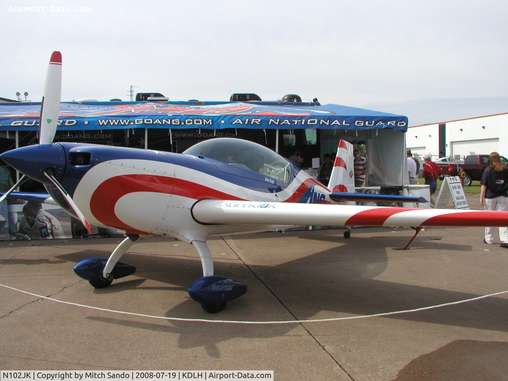 N102JK, 2007 Extra EA-300L C/N 1250, Duluth Air and Aviation Expo 2008.