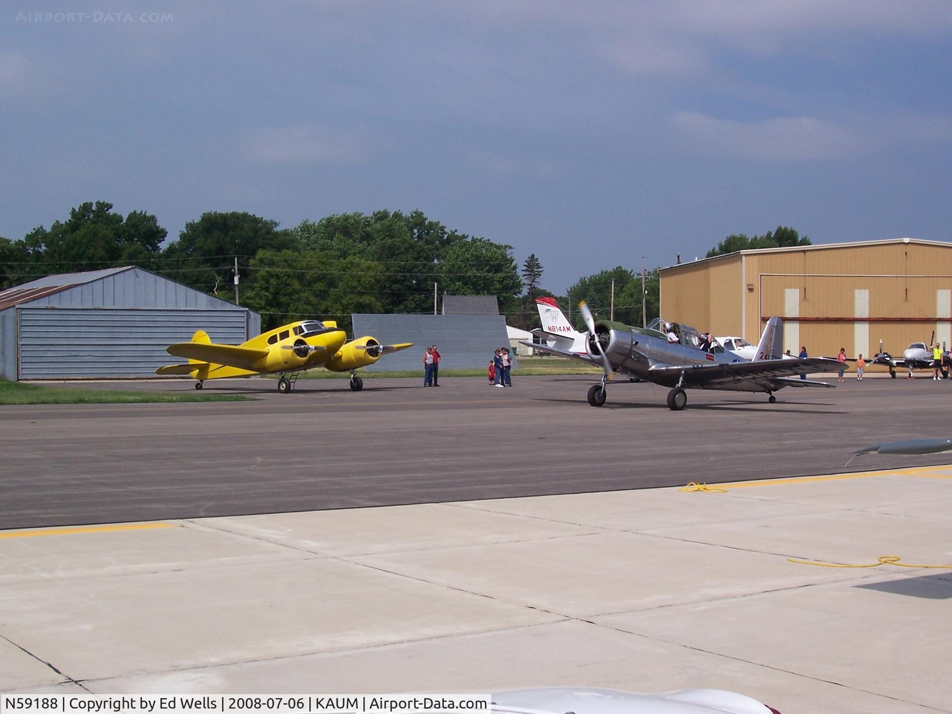 N59188, 1942 Cessna T-50 Bobcat Bobcat C/N 3084, Flight Breakfast at AUM