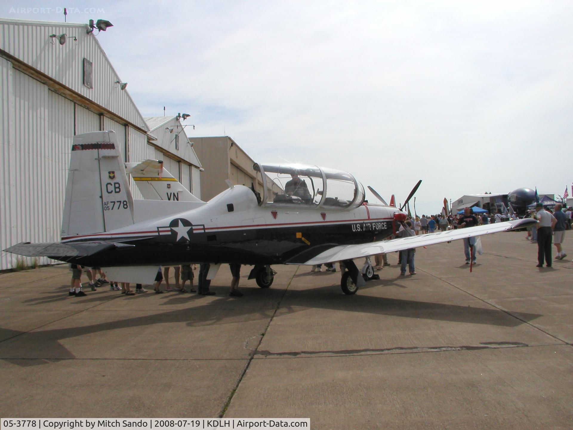 05-3778, Raytheon T-6A Texan II C/N PT-330, Duluth Air and Aviation Expo 2008.