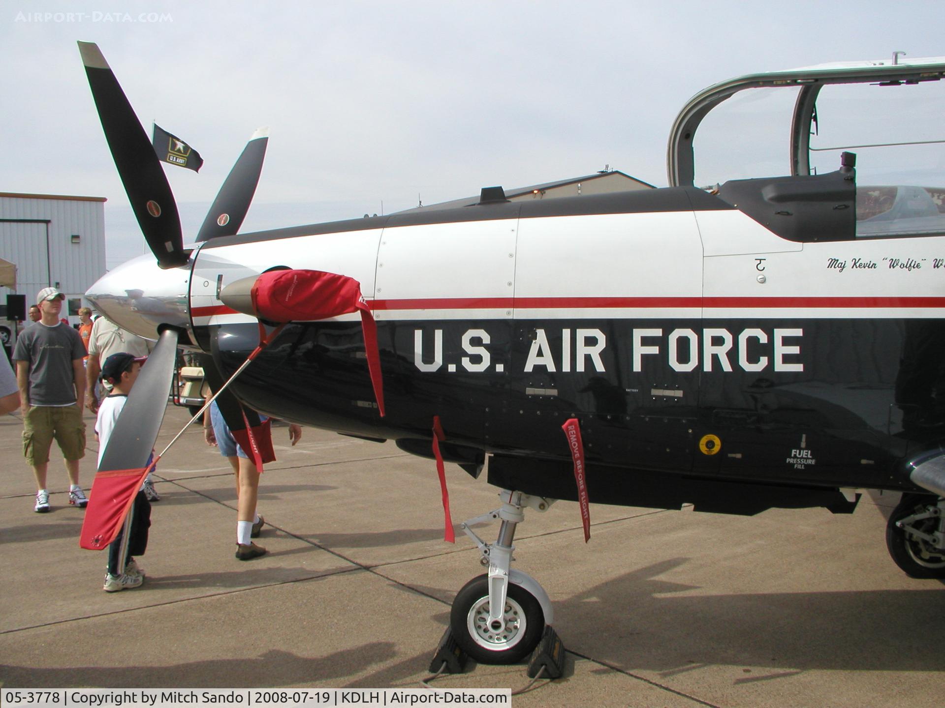 05-3778, Raytheon T-6A Texan II C/N PT-330, Duluth Air and Aviation Expo 2008.
