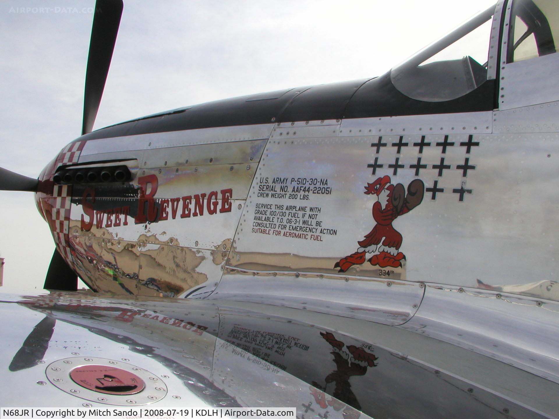 N68JR, 1944 North American P-51D Mustang C/N 44-72051, Duluth Air and Aviation Expo 2008.