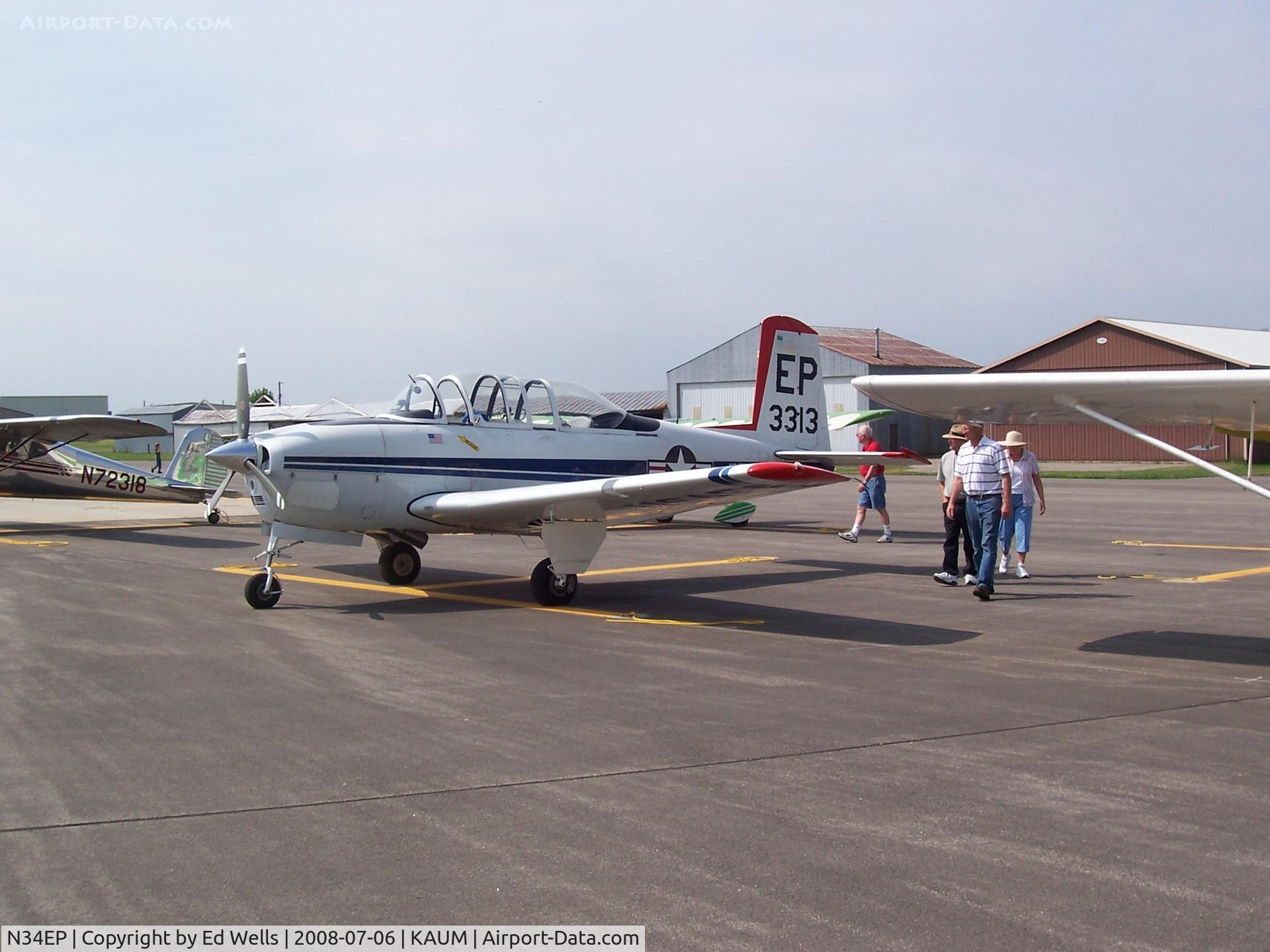 N34EP, Beech T-34-A (A45) Mentor C/N G-74, Flight Breakfast at AUM