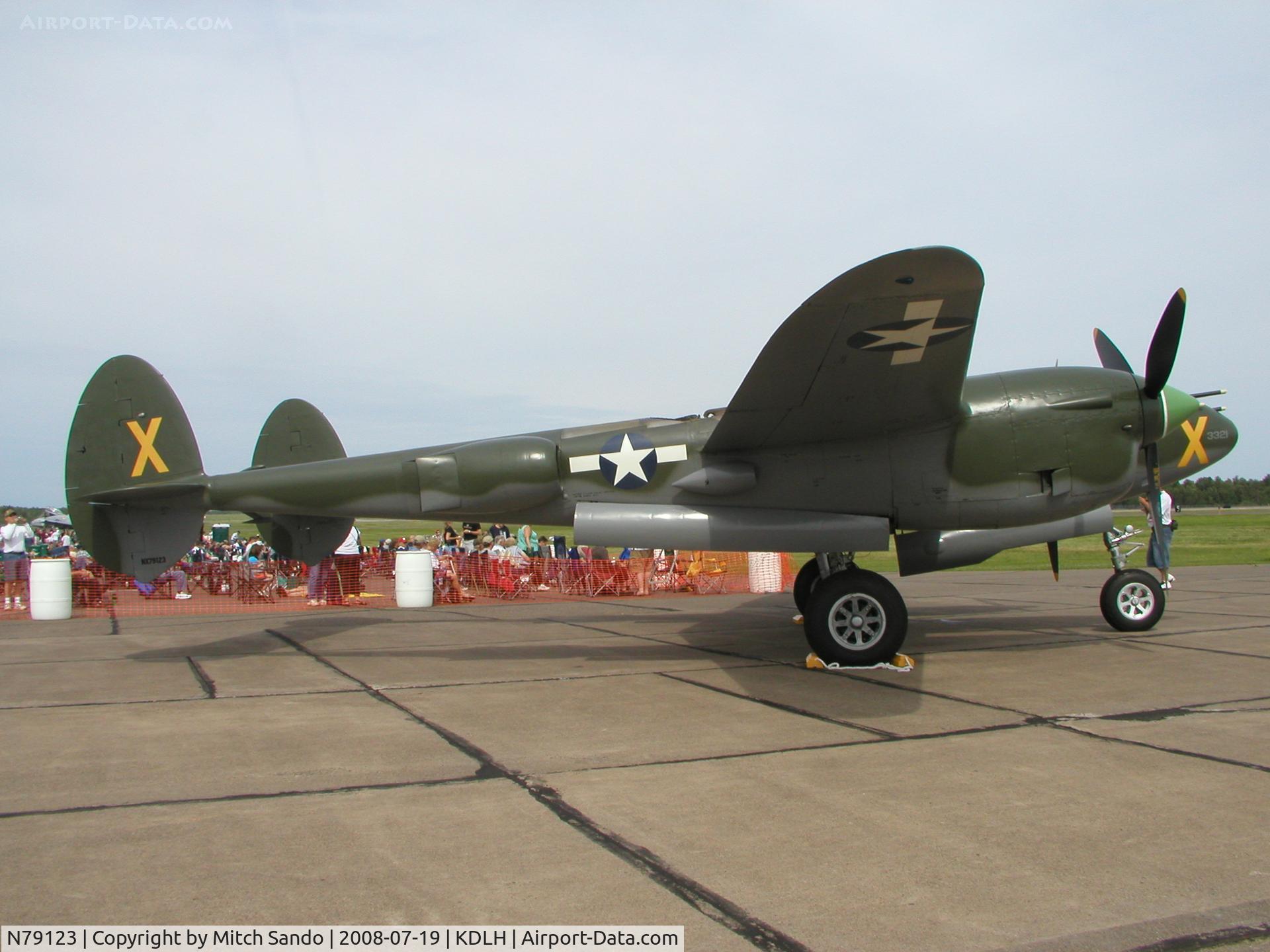 N79123, 1945 Lockheed P-38L-5 Lightning C/N 422-8235, Duluth Air and Aviation Expo 2008.