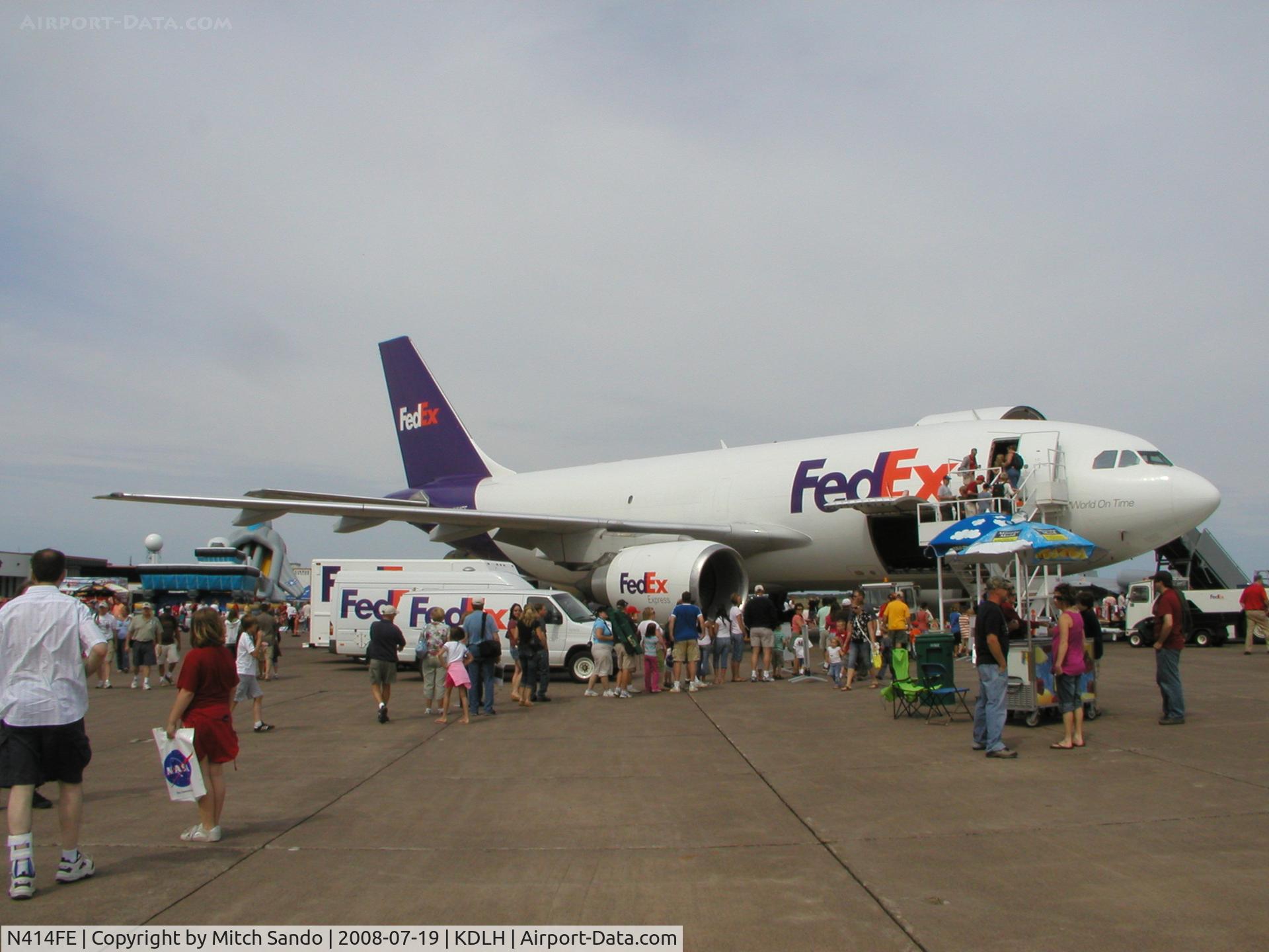 N414FE, 1986 Airbus A310-203 C/N 400, Duluth Air and Aviation Expo 2008.