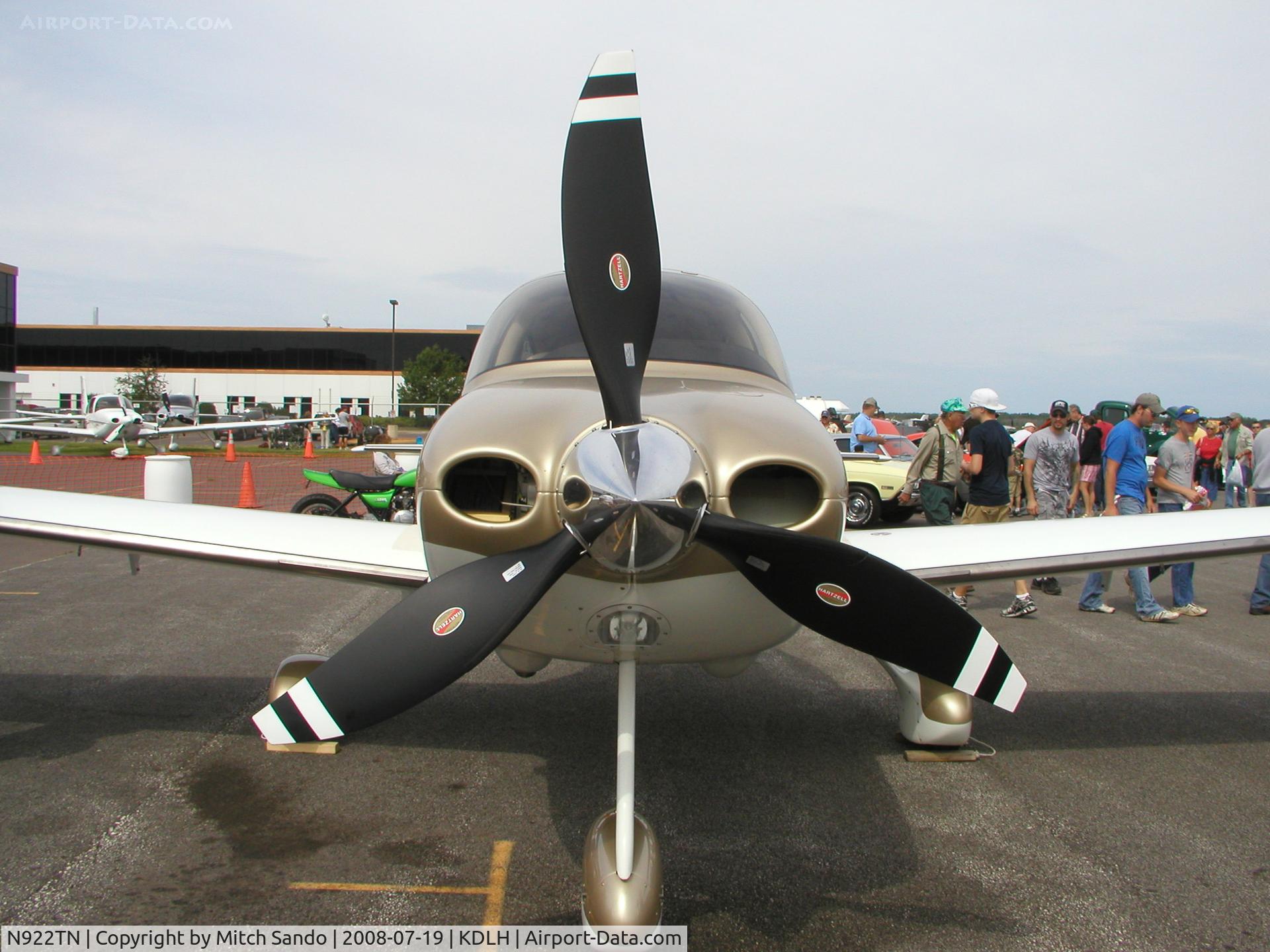 N922TN, 2007 Cirrus SR22 G3 GTS  X Turbo C/N 2529, Duluth Air and Aviation Expo 2008.