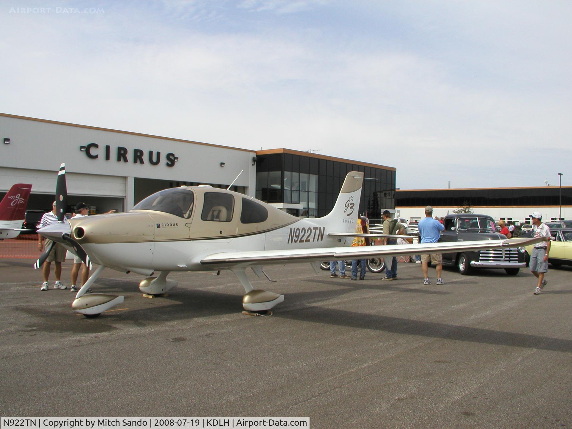 N922TN, 2007 Cirrus SR22 G3 GTS  X Turbo C/N 2529, Duluth Air and Aviation Expo 2008.