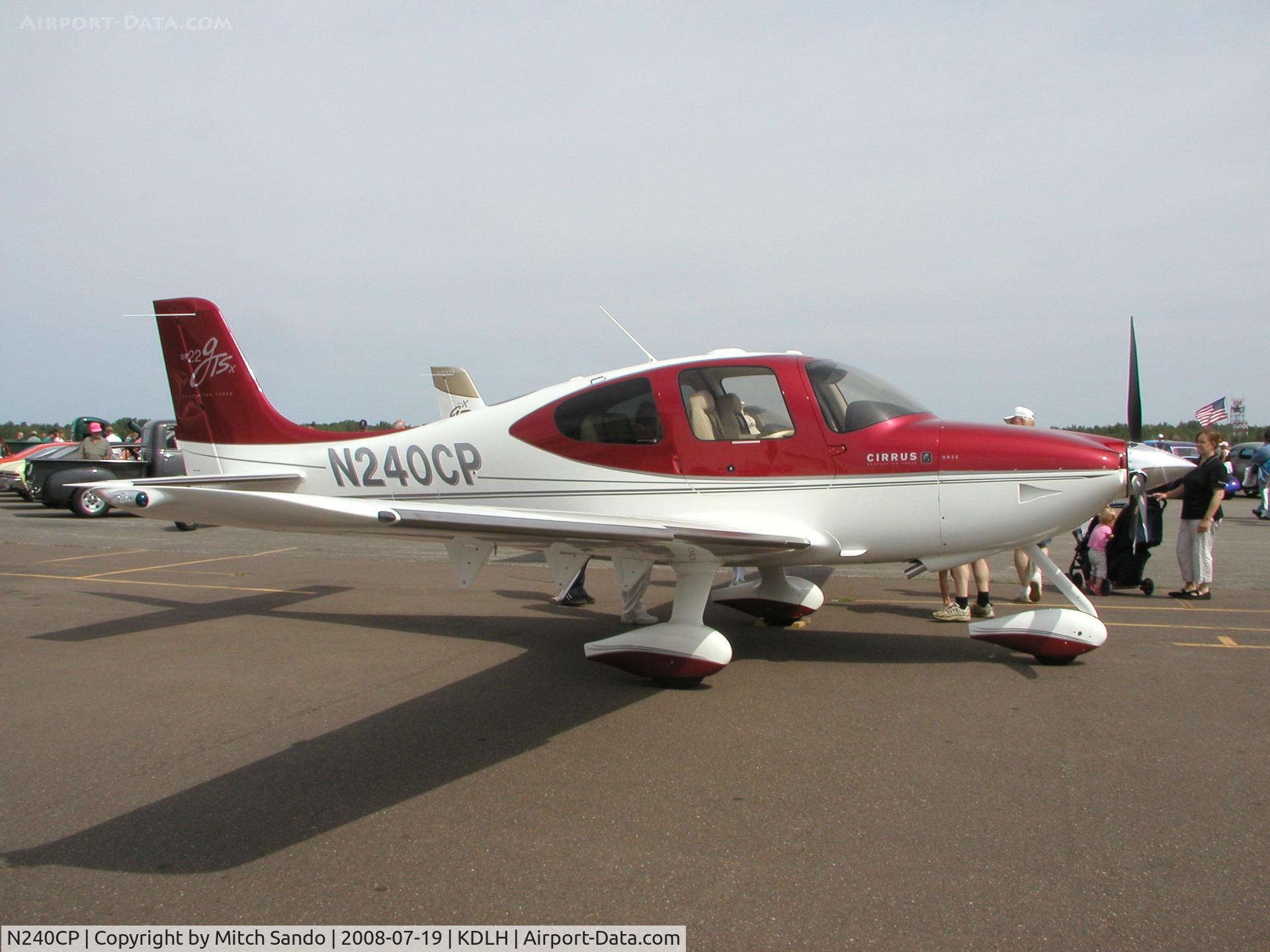 N240CP, 2008 Cirrus SR22 G3 GTS C/N 3136, Duluth Air and Aviation Expo 2008.
