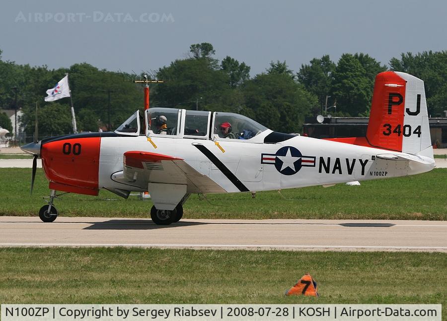 N100ZP, 1955 Beech D-45 (T-34B) Mentor C/N BG-4, EAA AirVenture 2008