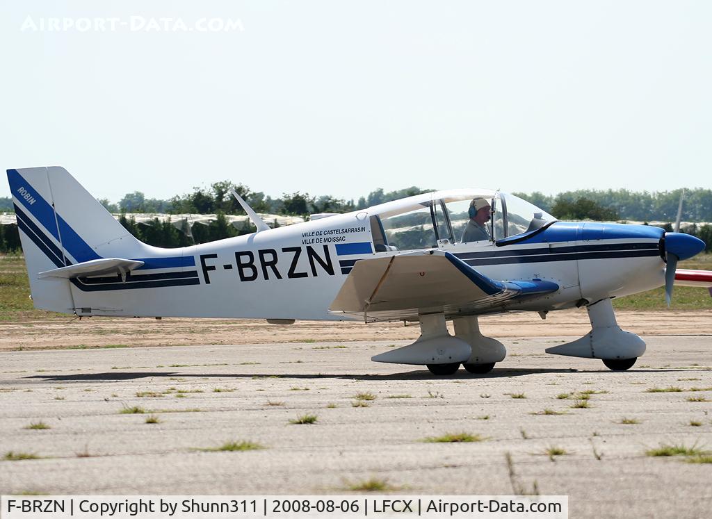 F-BRZN, CEA DR340 Major C/N 459, Arriving for flight and rolling to the hangar...
