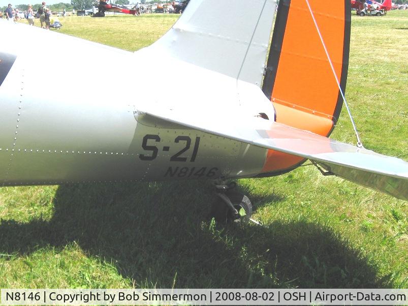 N8146, 1940 Ryan Aeronautical ST-A Special C/N 457, Tail detail.  Airventure 2008