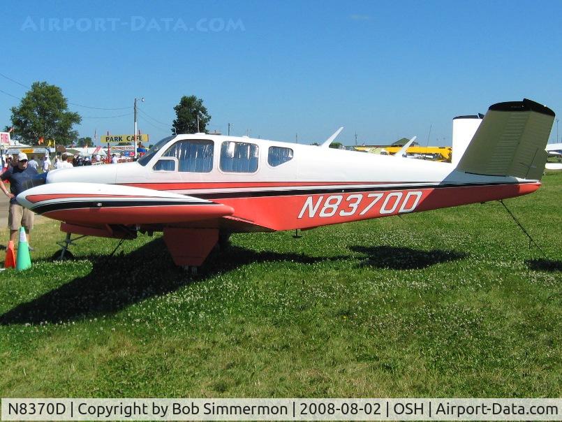 N8370D, 1958 Beech J35 Bonanza C/N D-5463, Airventure 2008 - Oshkosh, WI