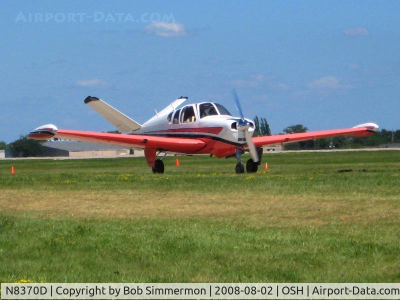 N8370D, 1958 Beech J35 Bonanza C/N D-5463, Airventure 2008 - Oshkosh, WI