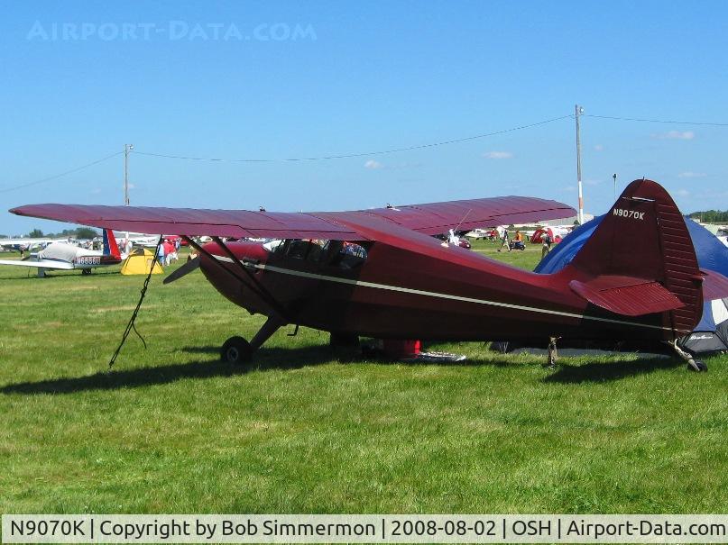 N9070K, 1947 Stinson 108 Voyager C/N 108-2070, Airventure 2008 - Oshkosh, WI