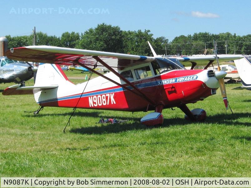 N9087K, 1947 Stinson 108-1 Voyager C/N 108-2087, Airventure 2008 - Oshkosh, WI