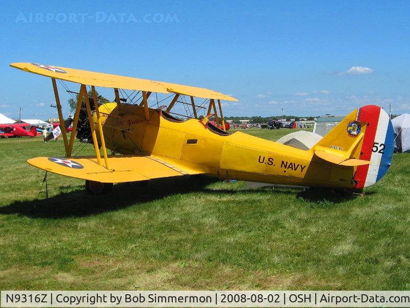 N9316Z, 1941 Naval Aircraft Factory N3N-3 C/N 1994, Airventure 2008 - Oshkosh, WI