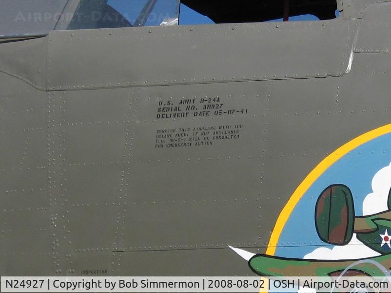 N24927, 1940 Consolidated Vultee RLB30 (B-24) C/N 18, Airventure 2008 - Oshkosh, WI