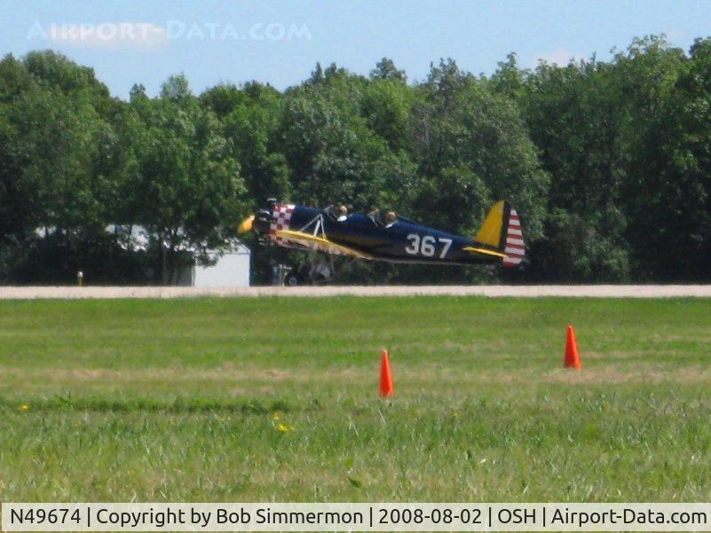 N49674, 1941 Ryan Aeronautical ST3KR C/N 1396, Departing RWY 36, Airventure 2008 - Oshkosh, WI