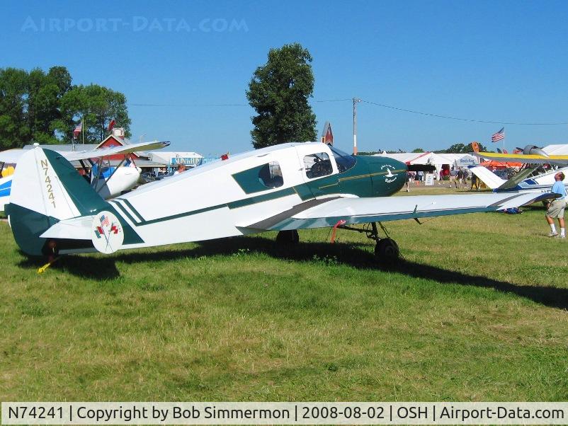 N74241, 1946 Bellanca 14-13 Cruisair Senior C/N 1354, Airventure 2008 - Oshkosh, WI