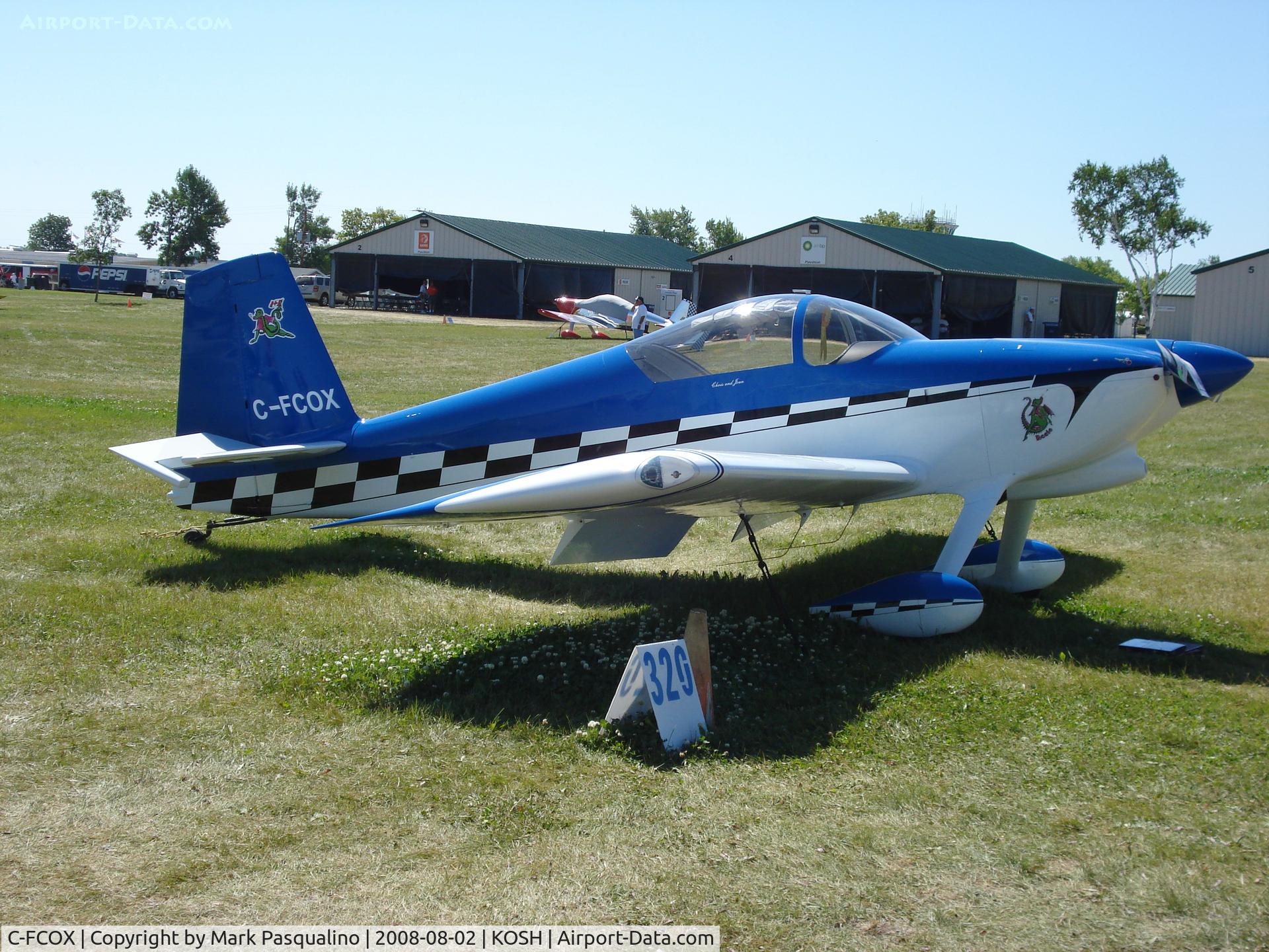 C-FCOX, 2008 Vans RV-7 C/N 71512, RV-7